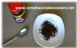 jabón casero de Cafe