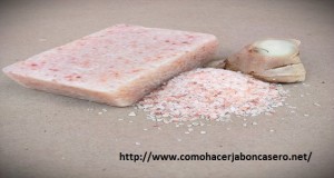 jabón casero de sal del himalaya